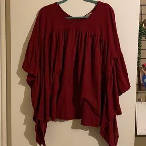 Red short sleeve top